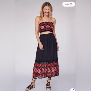 Free People Rosebud Skirt Set